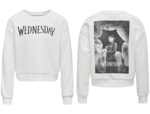 Kids ONLY cloud dancer/Wednesday sweatshirt